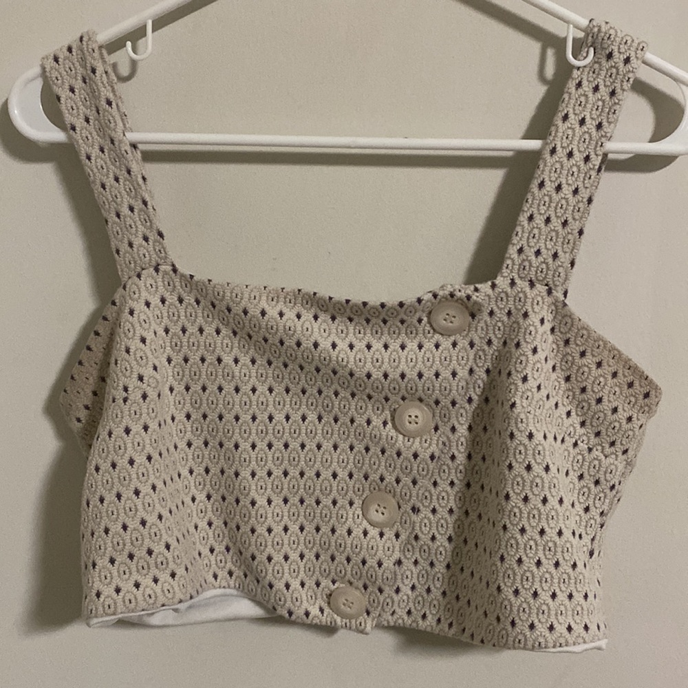 Free People Cotton squareneck top